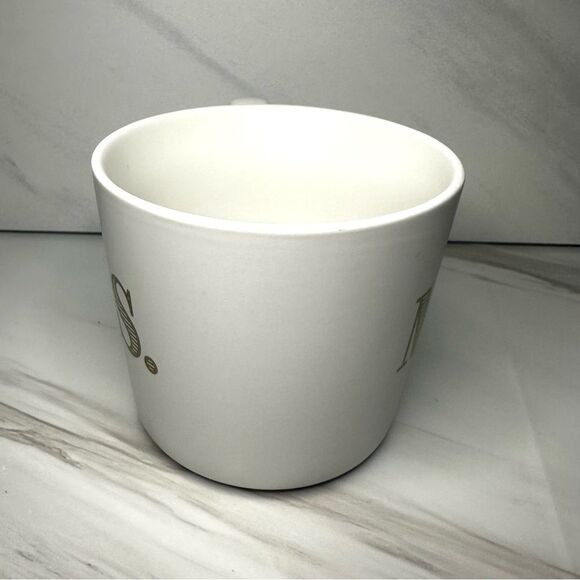 Mrs. Threshold Stoneware Mug White and Gold NWT - Picture 4 of 7